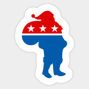 Santa Claus Christmas Political Satire Sticker